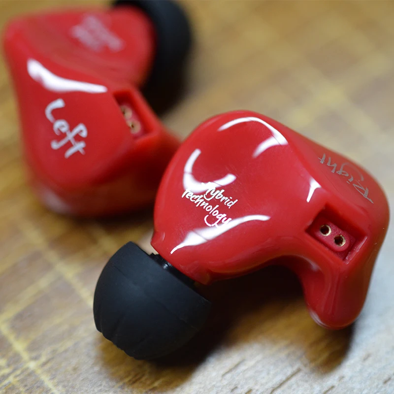 Плотным верхним ворсом KZ ZS4 гибридной технологии стерео наушники вкладыши