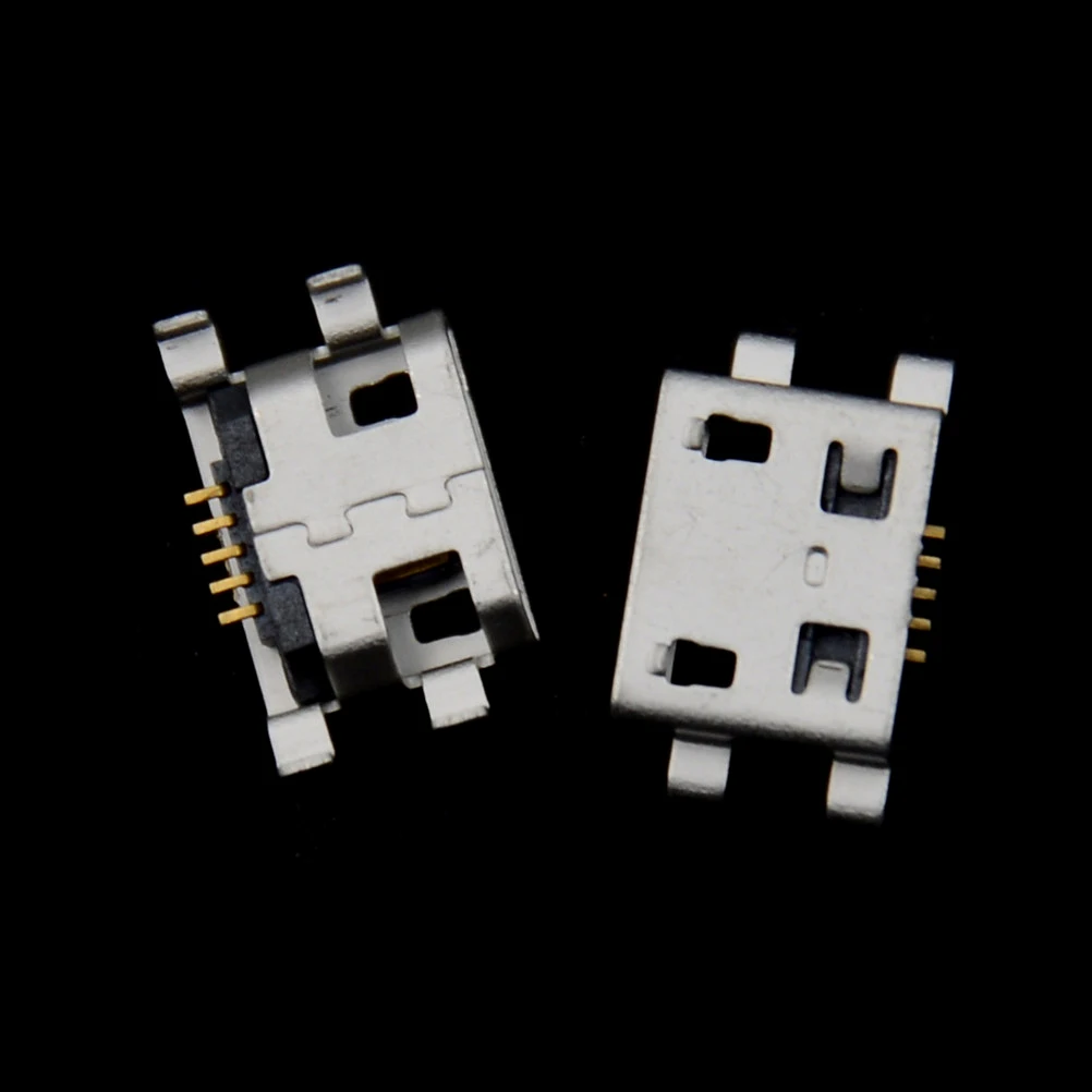 20 шт микро USB разъем 5pin Тяжелая пластина B Тип гнездовой для мобильного мини