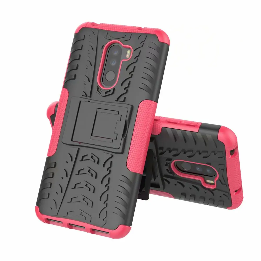 50pcs/lot free shipping 2 in1 Hybrid TPU + PC Protective stand Case Back Cover For Xiaomi pocophone F1 Redmi 6 6A 6PRO A2 Lite | Мобильные
