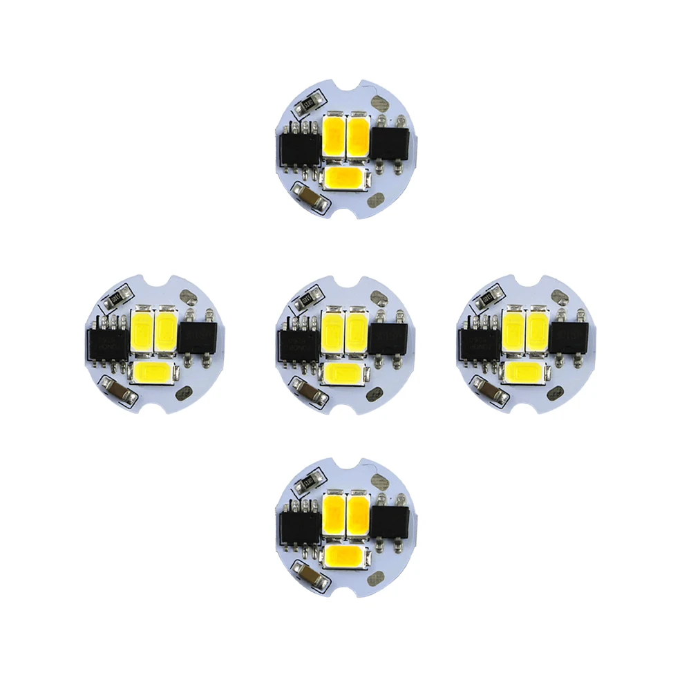 5 шт./лот светодиодная пластина источник света AC220V 2W интегрированный IC драйвер 5730