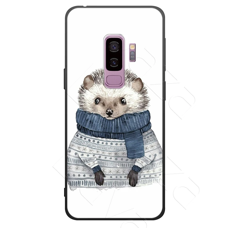Lavaza Animal Cute Cartoon Hedgehog Case for Samsung Galaxy S6 S7 Edge J6 S8 S9 S10 Plus A3 A5 A6 A7 A8 A9 Note 8 9 |