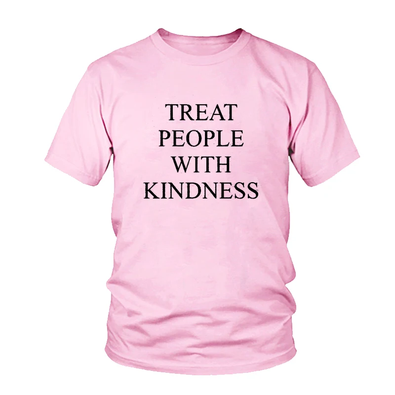 Pink Harry Styles, побалуйте людей добротой, Футболка женская, Футболка женская, модная, с буквенным принтом, повседневная, желтая, розовая, феминистская футболка, топы - Цвет: Pink