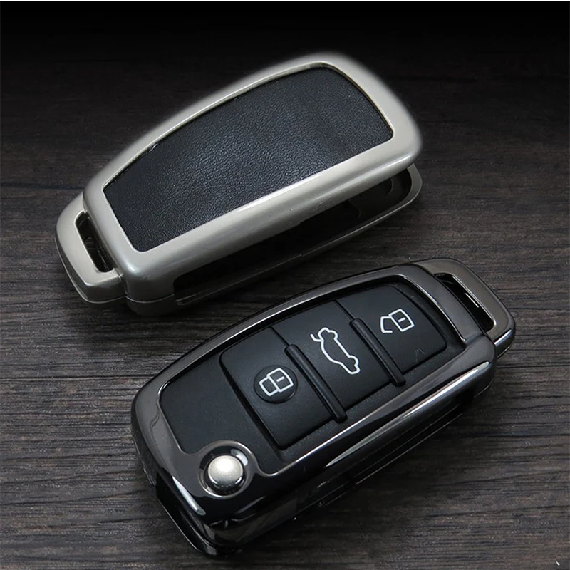 1x ключ чехол для автомобиля Стайлинг Audi A3 8L 8P A4 B8 B7 A6 C5 C7 4F RS3 Q3 Q7 TT A5 A7 A8 Q5 S5 S6 S7
