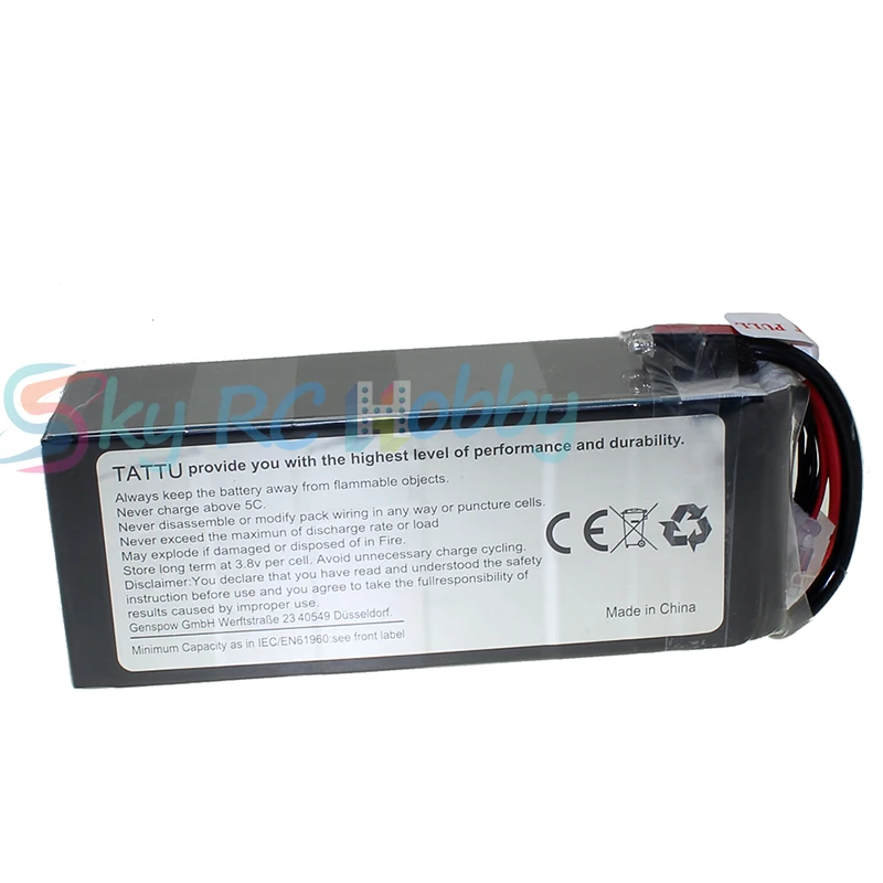 Литий-полимерный аккумулятор Tattu 6S 10000 мАч Lipo 22 2 в 25C беспилотный Аккумулятор для