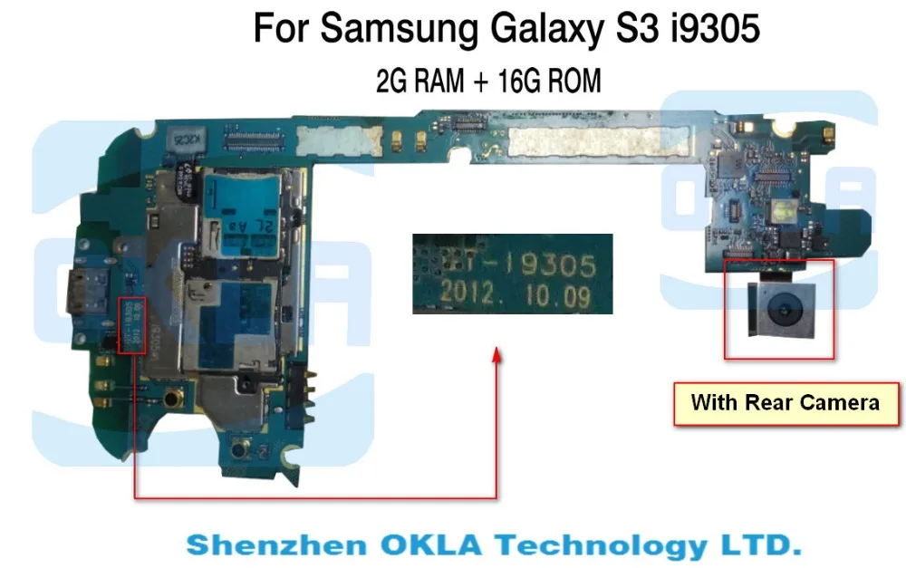 Материнская плата для Samsung Galaxy SIII S3 i9305 б/у материнская логическая замена от