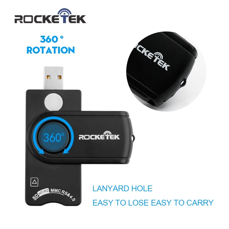 Rocketek USB 2 0 мульти считыватель смарт-карт SD/TF MS M2 micro SD память ID банковские карты sim