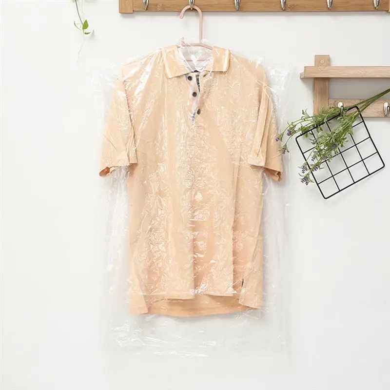 3 шт чехол для одежды защиты от пыли одноразовый прозрачный пластиковый мешок