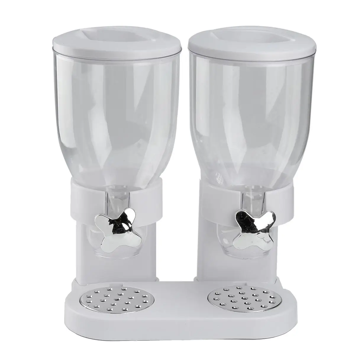 5-литровый двойной стакан для сухих продуктов (зерновых, орехов) с дозатором для домашней кухонной машины. Хранение воздухонепроницаемых контейнеров.