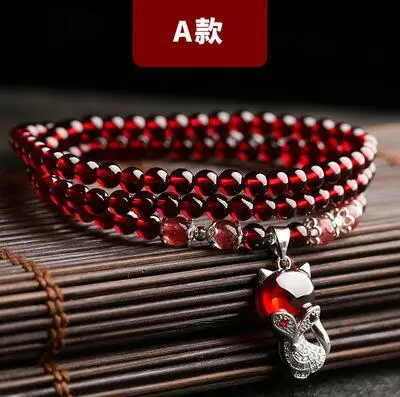 Натуральное красное гранатовое вино Браслет Женская жизнь больше чем круг