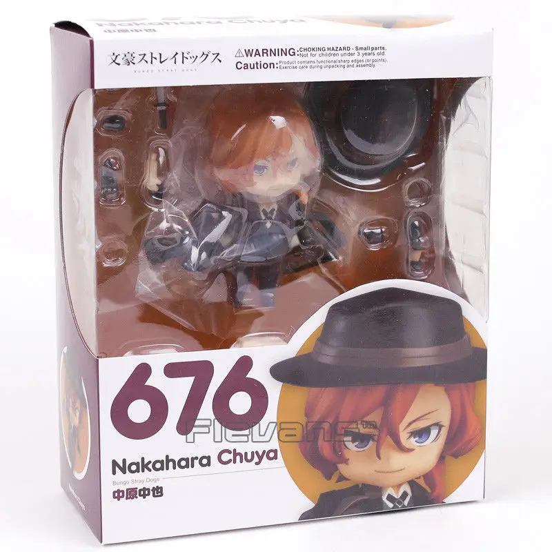 2 шт. комиксов аниме Банго бродячие собаки Wrtier дазай Осаму накахара чуя Nendoroid 657 и 676 Фигурки игрушки куклы - Цвет: 676