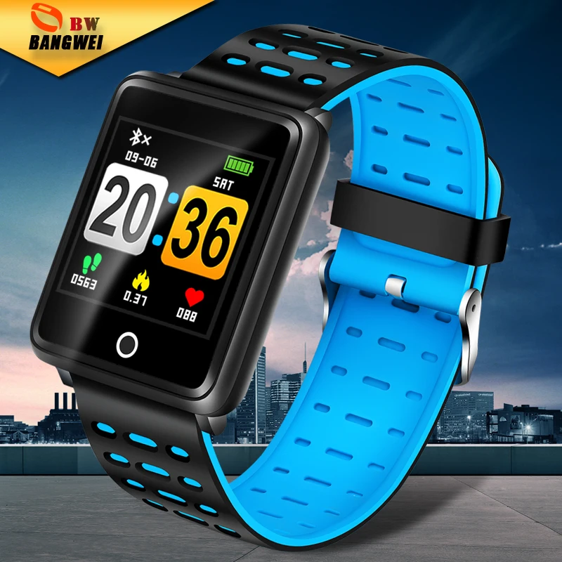 BANGWI Фитнес Спортивные Смарт часы для мужчин и женщин фитнес трекер Шагомер