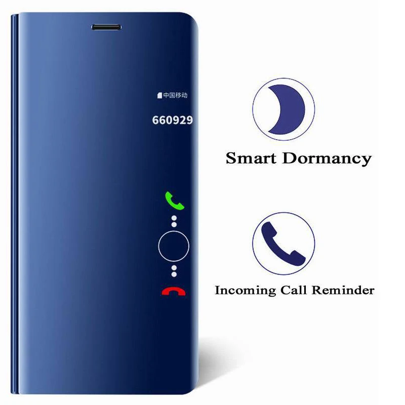 Прозрачный зеркальный чехол для Huawei Y5 Prime 2018 y5 красивый кожаный чехол-книжка с