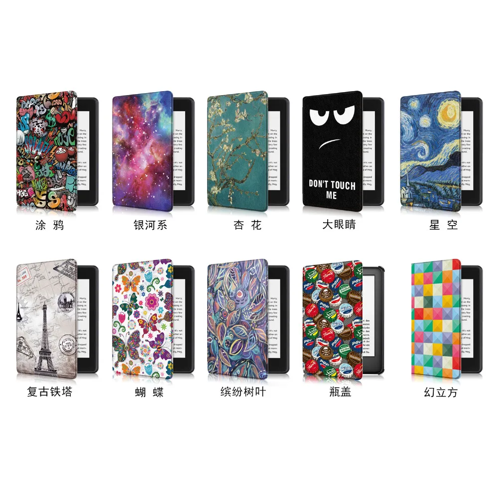 Folio PU Leather Skin Magnet Shell Funda Case For Amazon All-new Kindle 2019 658 10th 6&quot E-book Smart Cover Capa Coque | Компьютеры и
