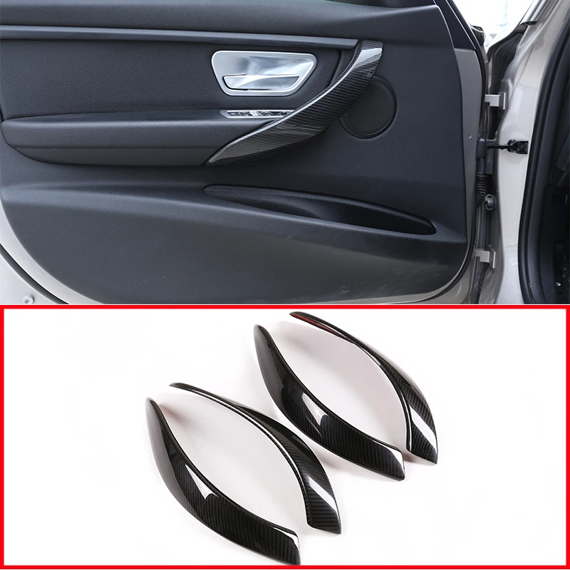 

4 шт., автомобильные аксессуары из углеродного волокна для BMW F30 3 серии 2013-2018