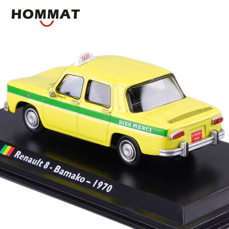 Моделирование HOMMAT 1:43 Винтаж Renault 8 1970 Бамако такси литая модель игрушечного