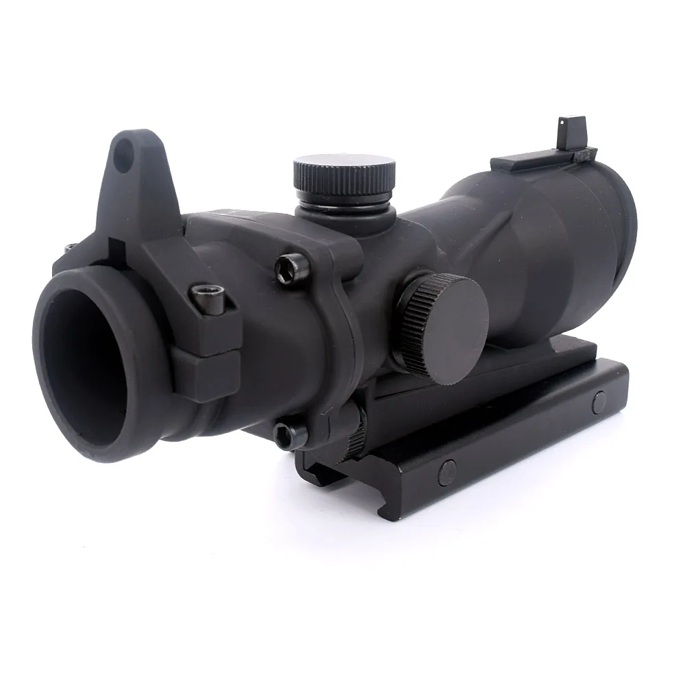 Тактический Прицел ACOG 1X32 оптический прицел с красной точкой охотничий Рельсом 20