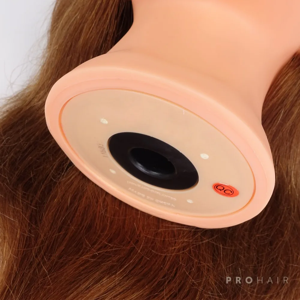 Prohair 40 см 16 '颼% человеческих волос светло коричневый тренировочный головной