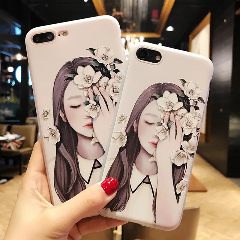 Маленький свежий и подвижный чехол с рисунком для девочек Модный мягкий из ТПУ