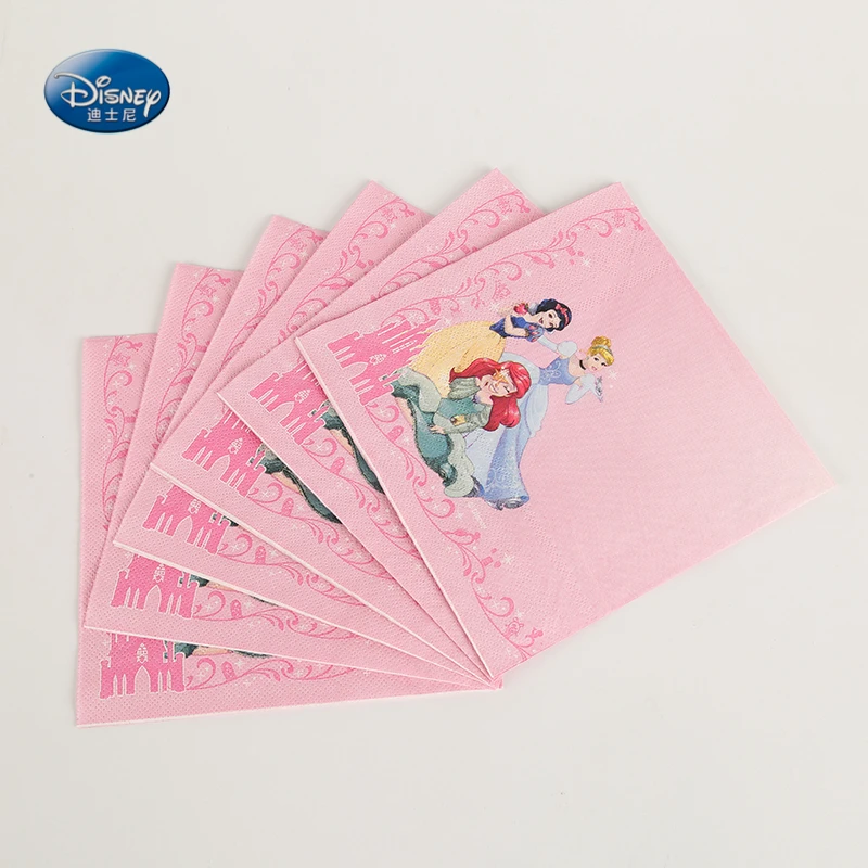 10 шт./лот красивая принцесса мультфильм бумажные салфетки ткани для дома и сада