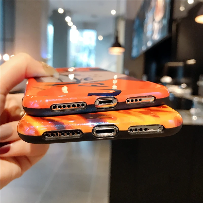 Наруто Аниме боль Саске Uzumaki чехол для iPhone 6 S 7 8 Plus X XR XS MAX мультфильм глянцевый Blu-Ray Мягкий силиконовый чехол
