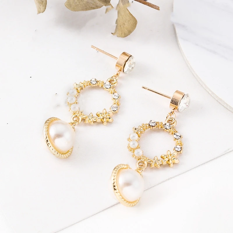 10 шт. Стразы серьги гвоздики золотого цвета аксессуары для изготовления сережек