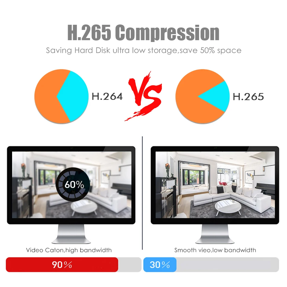IP камера Hiseeu 1080P POE H.265 2 Мп цилиндрическая видеонаблюдения ONVIF для системы NVR