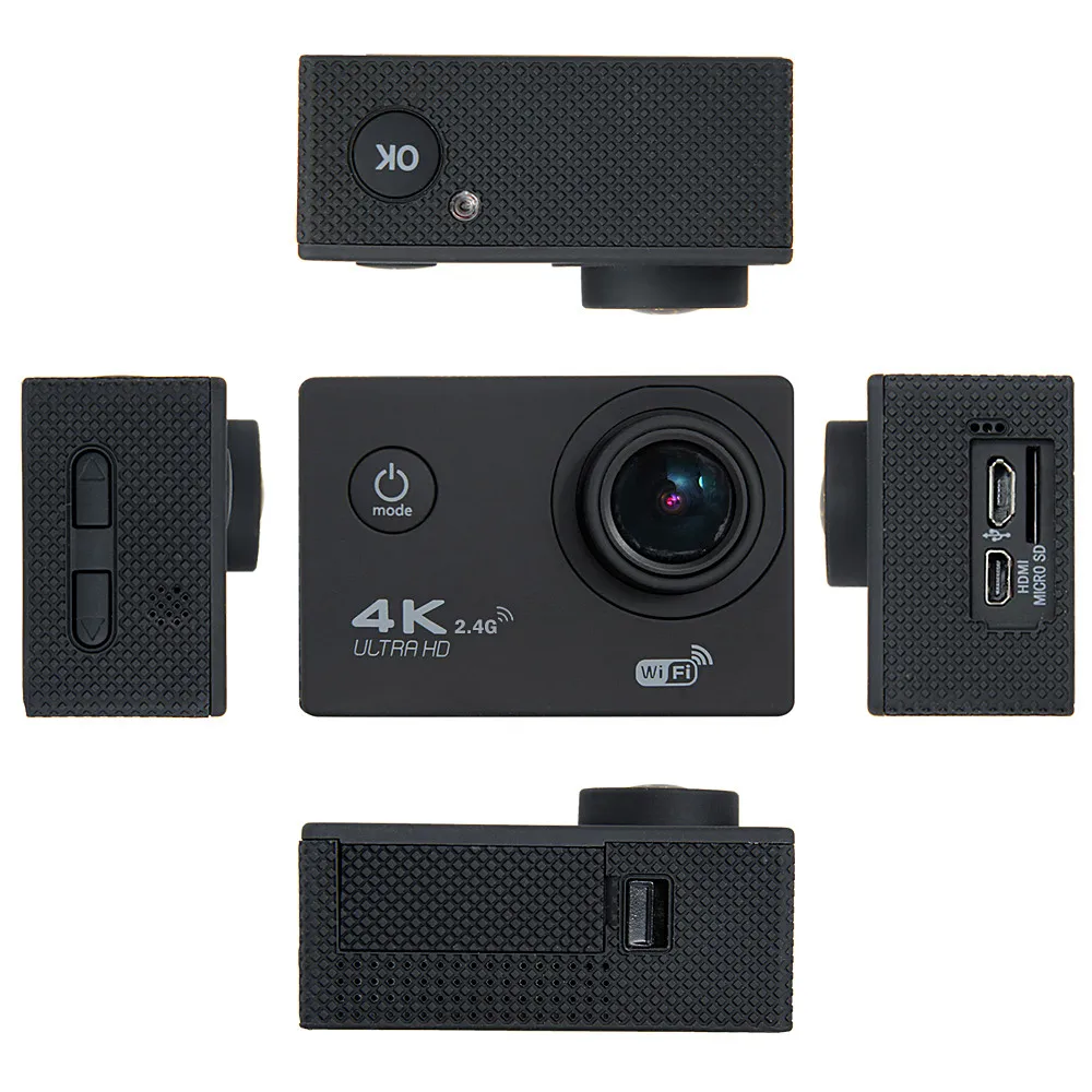 Goodpa Экшн камера deportiva Оригинал F60/F60R пульт дистанционного управления Ultra HD 4K WiFi 1080P