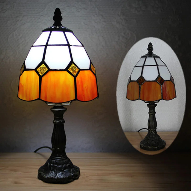 Винтажный Настольный светильник Tiffany в решетку из смолы|desk lighting fixtures|desk lighttable light