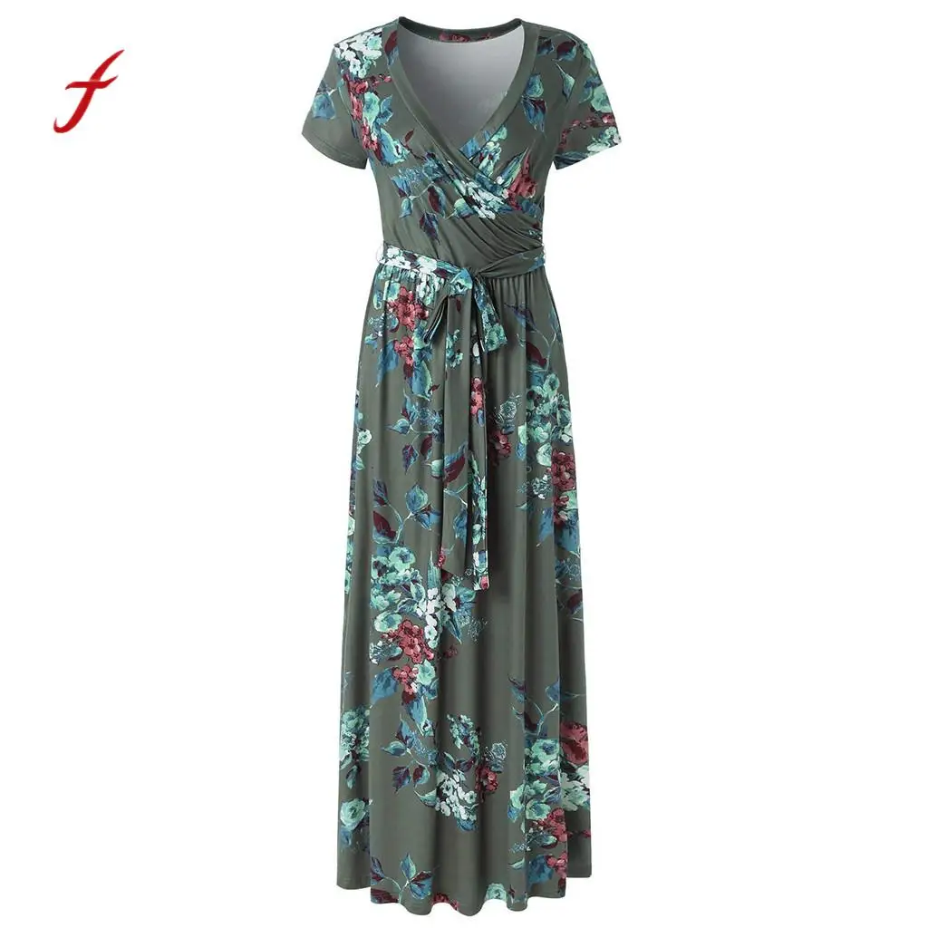 Новое поступление 2019 женское сексуальное платье с коротким рукавом v образным