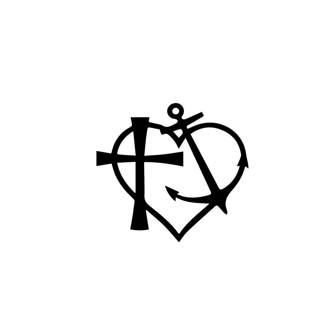 God Is My Anchor Car Window виниловая наклейка на мотоцикл бампер для автомобиля окно