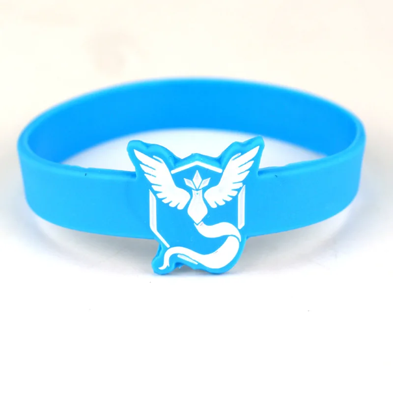 Pokeball Пикачу браслеты Pokemon go Team Instinct Mystic Valor голограмма красивые силиконовые |
