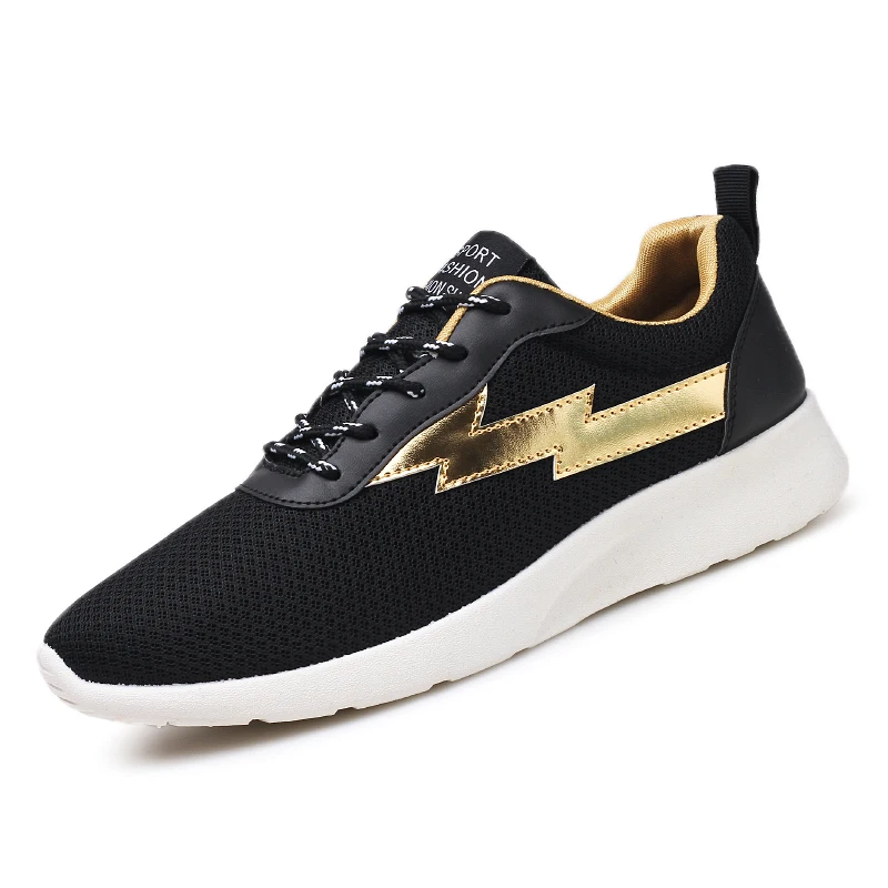 2017 Top Quality Mesh Lace Up Old School Fashion Casual Shoes Colorful Lightning Storm Pattern Men's Street Revenge | Обувь