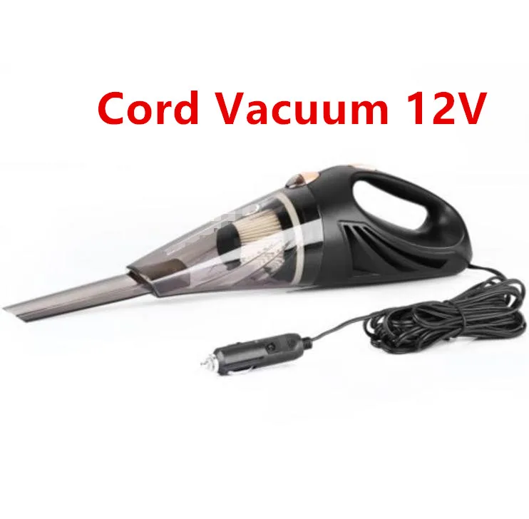 Cord vacuum 12V 4800pa мощный автомобильный пылесос 120 Вт с сумочкой, циклонический влажный/сухой автоматический портативный пылесос для уборки пыли - Цвет: Cord vacuum 12V