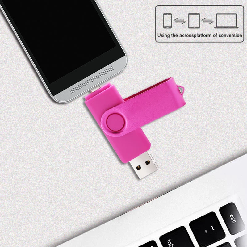 USB флеш накопитель многофункциональный на 128 ГБ 64 32 16 8 4 Гб OTG2.0 цветная карта