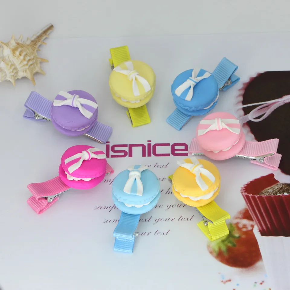 Isnice торт сэндвич с бантом милые заколки для волос школьниц новогодние подарки 2018