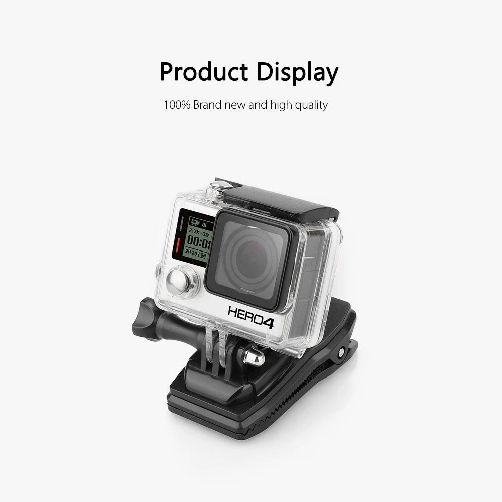 Vamson для GoPro Hero 7 6 5 4 3+ вращающийся на 360 градусов рюкзак с зажимом для быстрого крепления для Xiaomi для yi для SJCAM для SJ4000 VP513