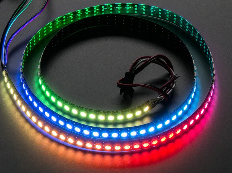 1 м 144 светодиодов программируемый WS2812B цифровой 5050 Мечта RGB LED WS2811IC Встроенная