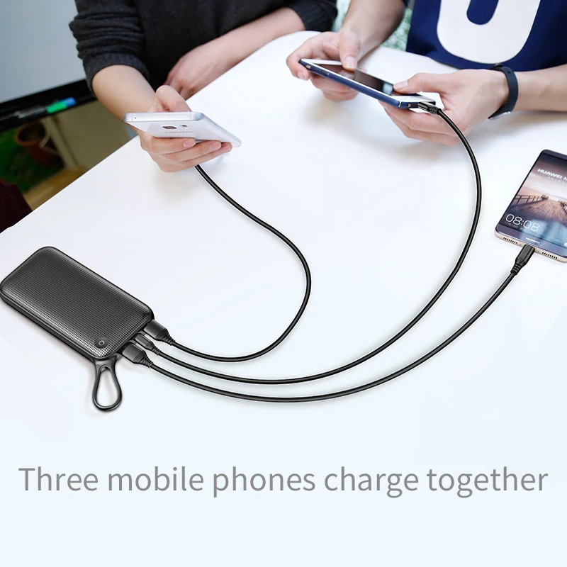Baseus 20000 мА/ч зарядное устройство быстрая зарядка 3 0 USB QC3.0 быстрое Внешнее двойной
