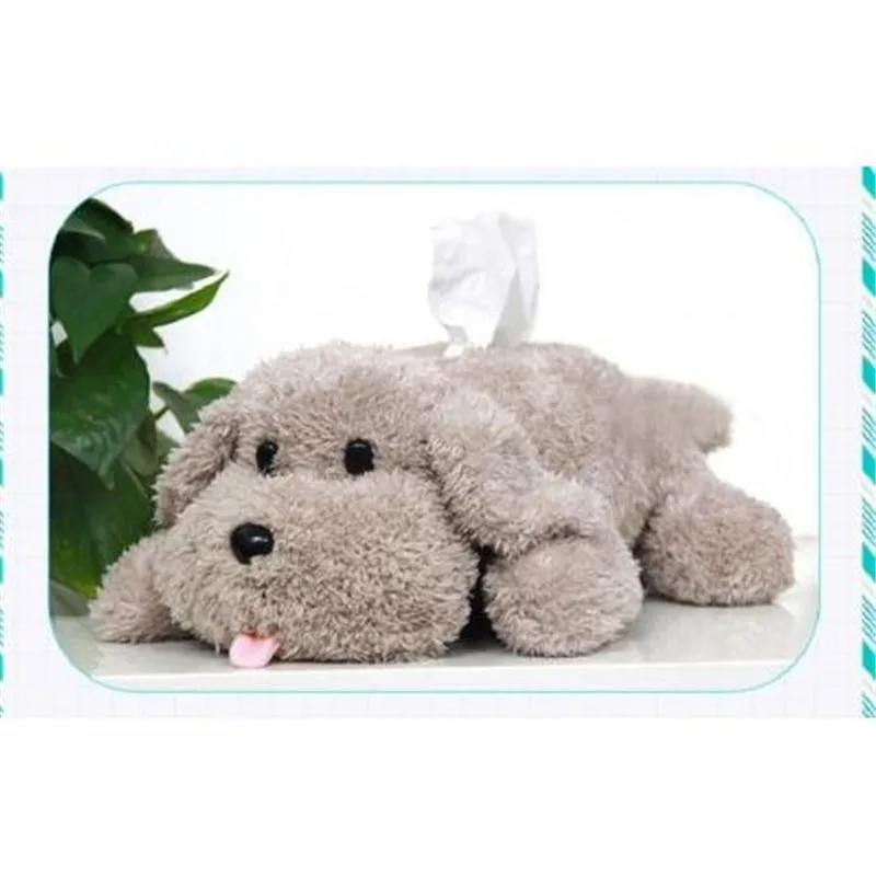 Anime YURI! ICE Victor Makkachin Poodle Plush Tissue Box Dog Toy Paper Box Cute Dog Napkin Tray Fashion Paper Box Decoration - Цвет: As Photo Show