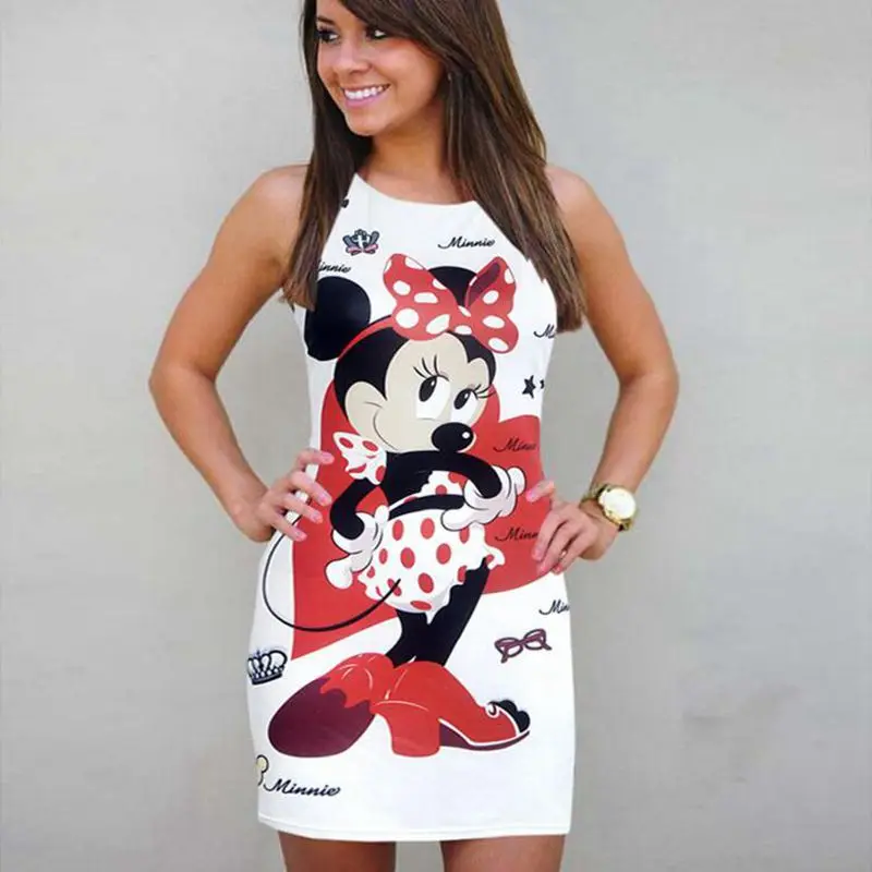 Женское летнее Мини Платье с круглым вырезом без рукавов|pencil dress|summer dresswomen summer dress