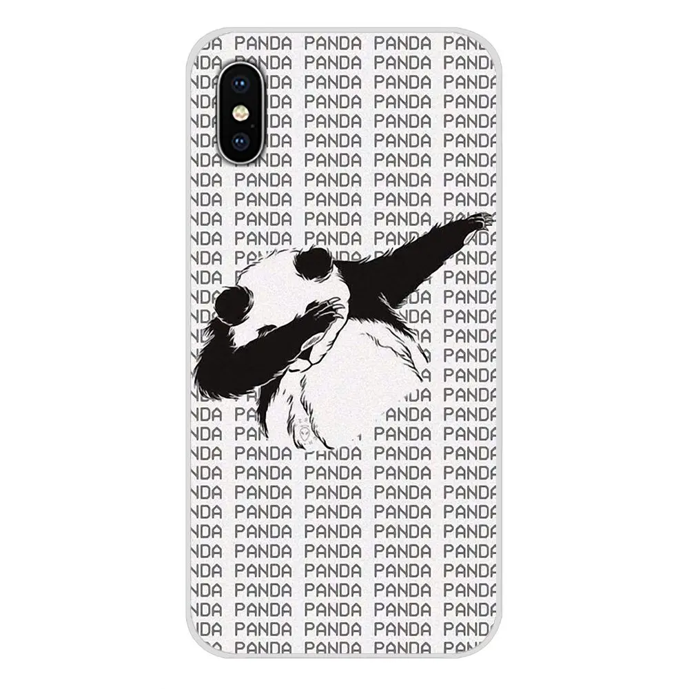 Аксессуары чехлы для телефонов Samsung Galaxy S3 S4 S5 Mini S6 S7 Edge S8 S9 S10 Lite Plus Note 4 5 8 9 Panda Dab