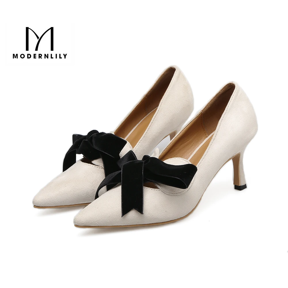 Sexy High Heels Shoes Women White PU Leather 2017 Autumn Brand Butterfly-knot Pumps Slip-On Ladies Wedding Bridal | Обувь