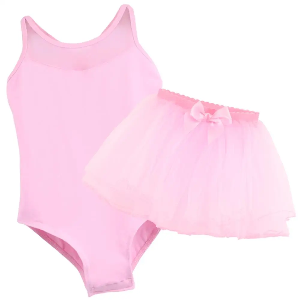 2 предмета детский лифчик балетная пачка для девочек фатиновое платье