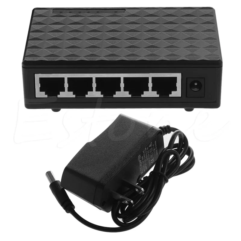 5 в пост. Тока портов 10/100/1000 гигабитный Ethernet сетевой коммутатор Auto-MDI/MDIX Hub |