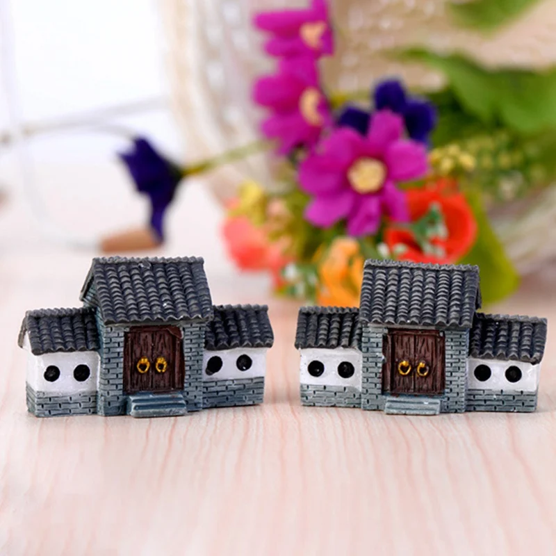 Древняя Арка дома микро пейзаж мини старый городские ворота Смола поделки декор