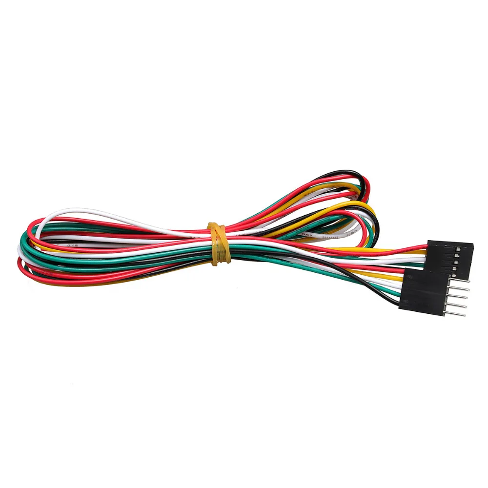 3DSWAY 10 шт./лот 5pin 100 см M F 2 54 мм кабель DuPont Джемпер провода для электронных DIY