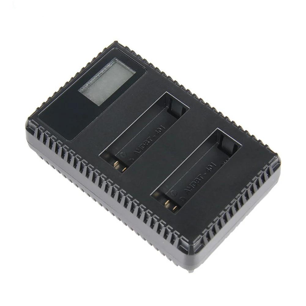 4 аккумулятора для камеры и зарядное устройство с двумя USB-портами ЖК-дисплеем |