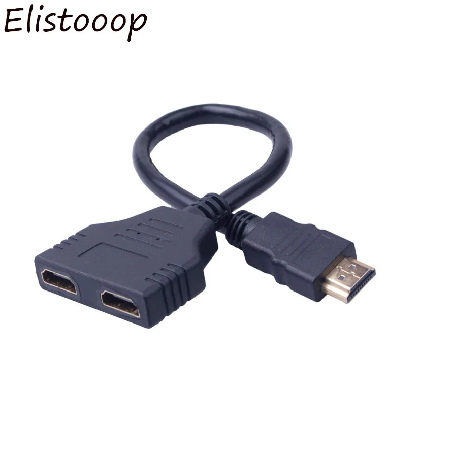 1080P HDMI порт кабель разветвитель 1 папа на двойной 2 Женский Y сплиттер адаптер в HD LED