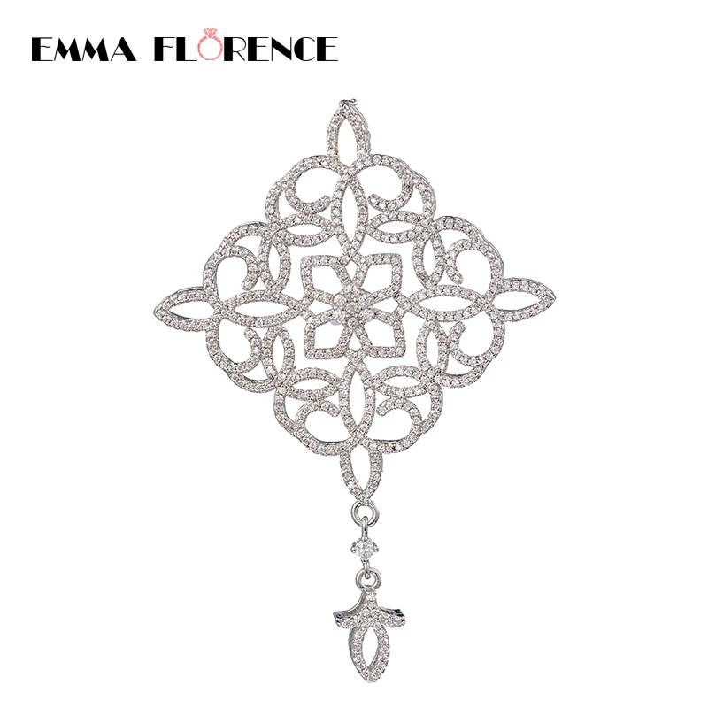 Эмма Florence 2018 новое качество серебряные Цвет Для женщин очарование для DIY Ожерелья