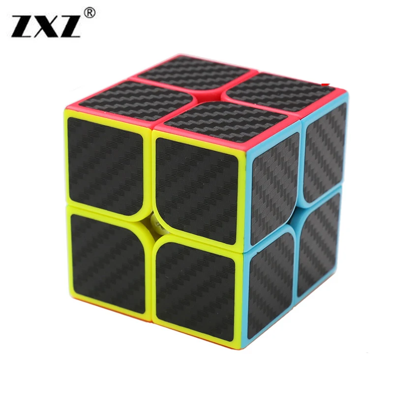 2x2x2 наклейка из углеродного волокна быстрые магические кубики детские игрушки